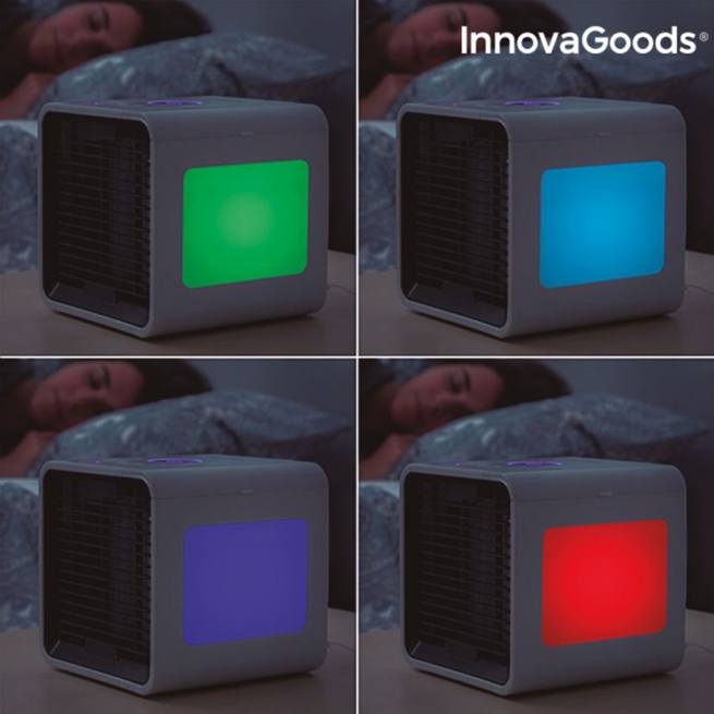 Mini climatizador  evaporativo  portatil led    - Suin...