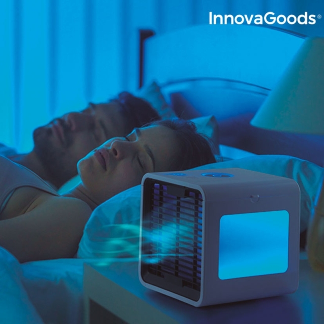 Mini climatizador  evaporativo  portatil led    - Suin...