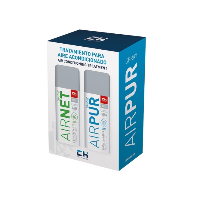 Kit limpieza y desinfeccion aire acondicionado 400ml+400m...