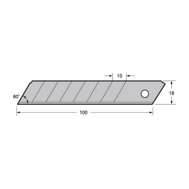 Cuchilla recambio   lcb-50 10pzs  tajima - Suinplas