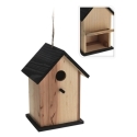 Casita madera pajaros  15x12x22cm - Suinplas