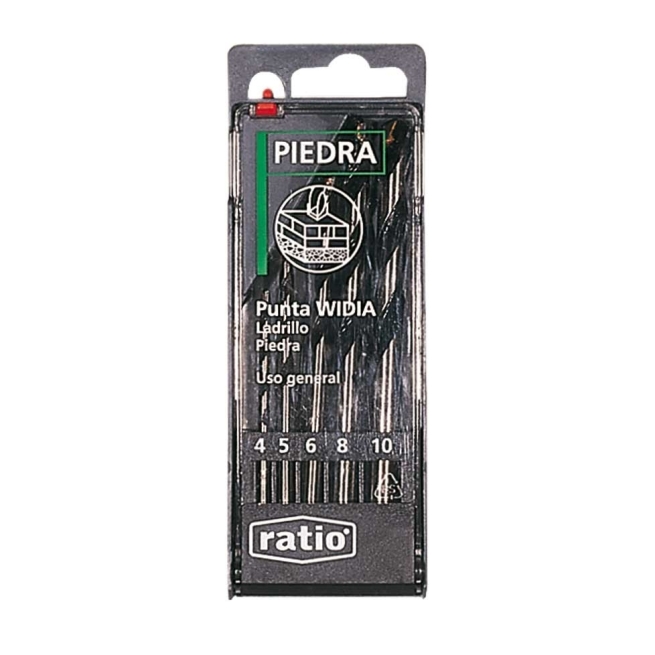 Brocas widia estuche de 5 piezas 1589h5 - Suinplas