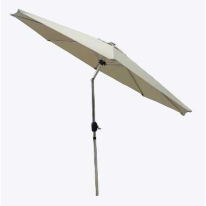 Parasol aluminio ø 270 mm  beige  apert. manivela - Suinplas