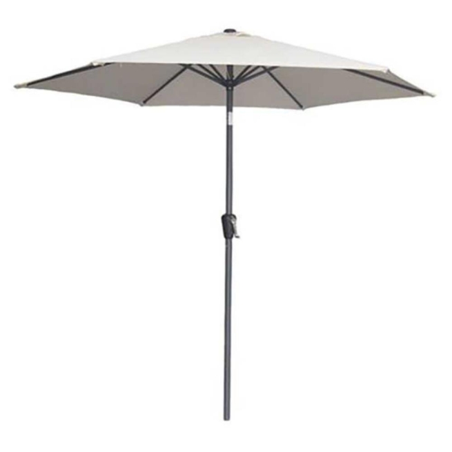 Parasol aluminio ø 250 mm  crudo con manivela - Suinplas