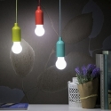Lampara bombilla portatil c/cordon color surtido - Suinplas
