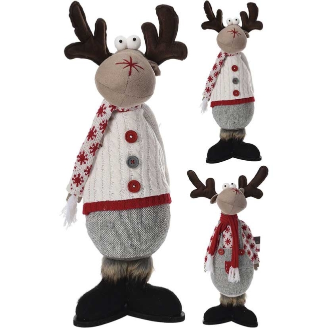 Navidad reno decorativo 53cm color surtido    - Suinplas