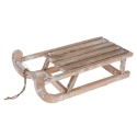 Trineo de madera luces led navidad - Suinplas