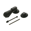 Aldaba mano 4 negro epoxi - Suinplas