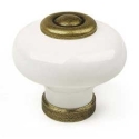 Pomo blanco cuero viejo p824 - Suinplas