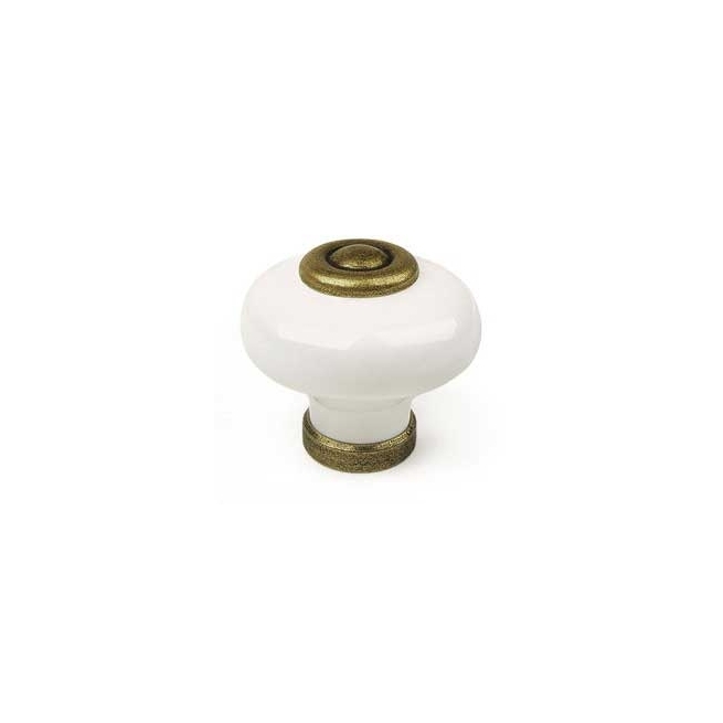 Pomo blanco cuero viejo p824 - Suinplas