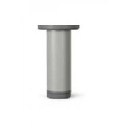 Pata aluminio redonda regulable 10 cm - Suinplas
