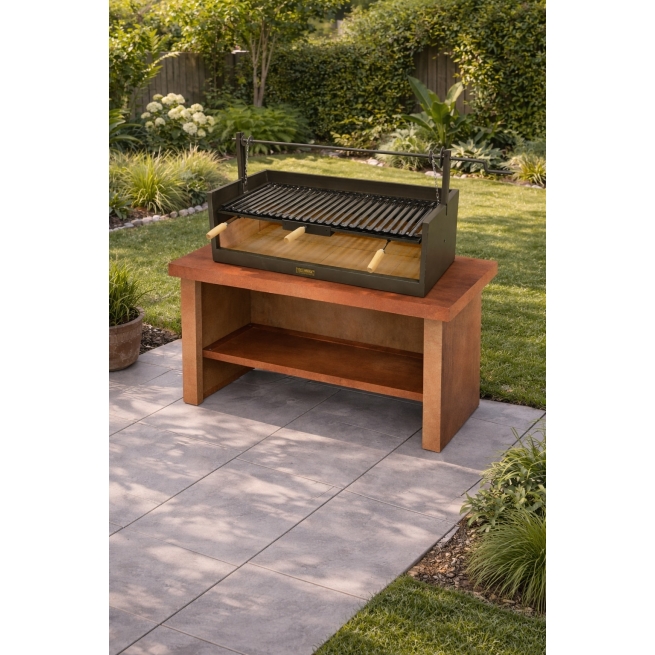 Barbacoa chimenea metal parrillas y asador electrico - Su...