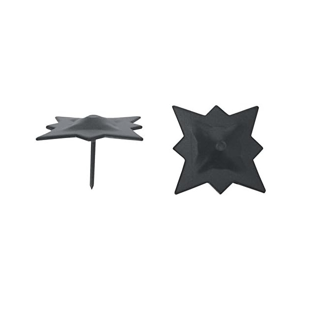 Clavo estrella para puerta 30mm negro  10 ud - Suinplas