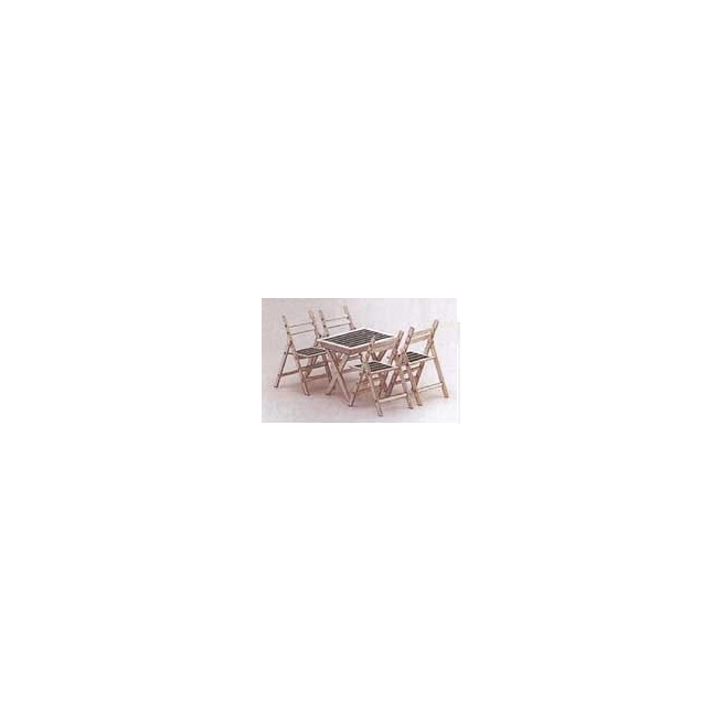Madera recortable 4010-12 mesa + 4 sillas   - Suinplas