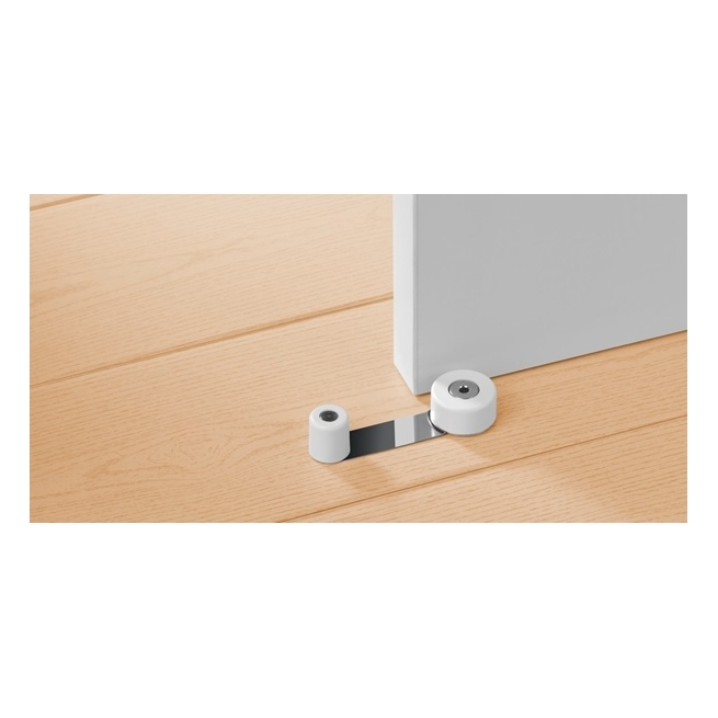 Tope retenedor puerta metal giratorio  marron - Suinplas