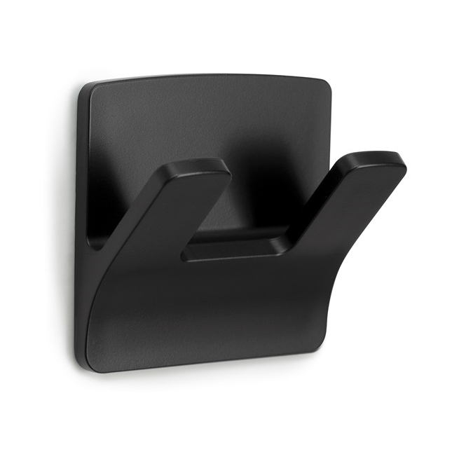 Percha resistente agua  doble negro - Suinplas