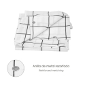 Cortina ducha impermeable cuadros  180x200cm - Suinplas