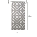 Cortina ducha impermeable vintage gris  180x200 - Suinplas