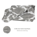 Cortina ducha impermeable vintage gris  180x200 - Suinplas