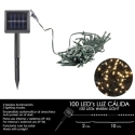 Luz de navidad solar con 100 leds – iluminacion calida pa...
