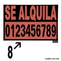 Numero adhesivo 46x140mm nº  0 - Suinplas