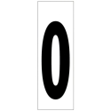 Numero adhesivo 46x140mm nº  0 - Suinplas