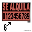 Numero adhesivo  46x140mm nº  1 - Suinplas