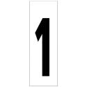 Numero adhesivo  46x140mm nº  1 - Suinplas