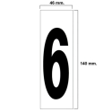Numero adhesivo  46x140mm nº 6/9 - Suinplas