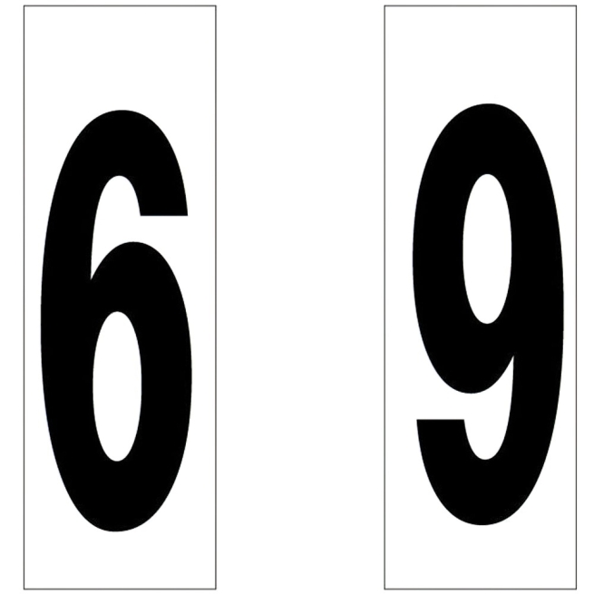 Numero adhesivo  46x140mm nº 6/9 - Suinplas