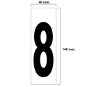 Numero adhesivo  46x140mm nº  8 - Suinplas