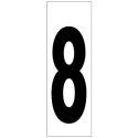 Numero adhesivo  46x140mm nº  8 - Suinplas
