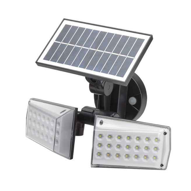 Aplique solar doble con sensor  mov y crepuscular - Suinplas