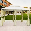 Pergola  3x4 metros sines 6 cortinas - Suinplas
