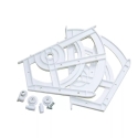 Compas para mueble zapatero  de  2 baldas  blanco - Suinplas
