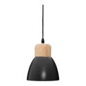 Lampara techo negro 19x15 cm e14 - Suinplas
