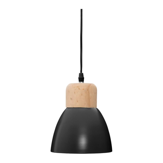 Lampara techo negro 19x15 cm e14 - Suinplas