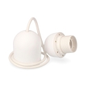Conjunto colgante  lampara blanco  e27 80cm - Suinplas