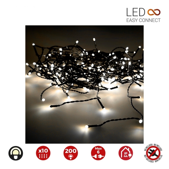Navidad cortina easy conet 2x2mts  10t +transf - Suinplas