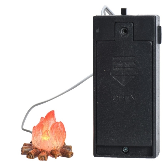 Navidad fuego para belen led 3cm - Suinplas