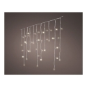 Navidad cortina icicle parpadeante 580cm 240 luz calida -...