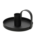 Candelabro de hierro negro – para velas de hasta 22 mm de...