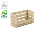 Caja apilable pino sin barnizar 60 x28,5x35 - Suinplas