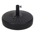 Base parasol 22lts negro 51x12cm - Suinplas