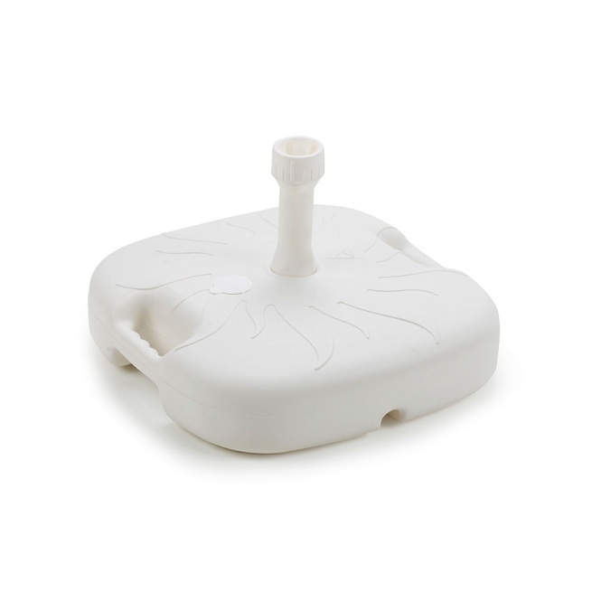 Base parasol 15 lts  blanco 44x44x12 - Suinplas