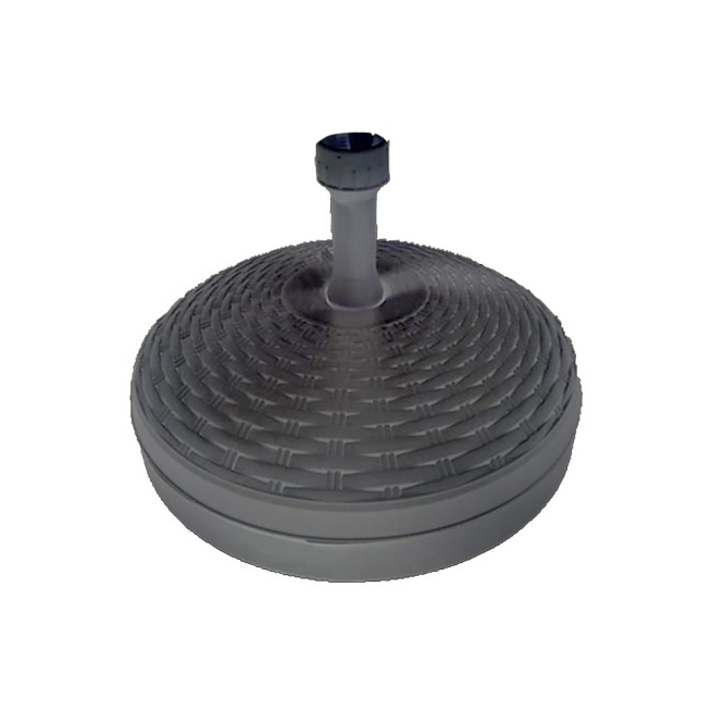 Pie de parasol  20 litros  negro  de  46x15cm - Suinplas