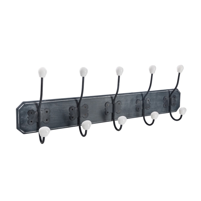 Perchero madera 5 perchas  60x20cm - Suinplas
