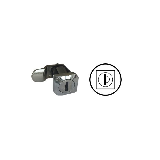 Cerradura buzon  cuadrado teide   cromada @ - Suinplas