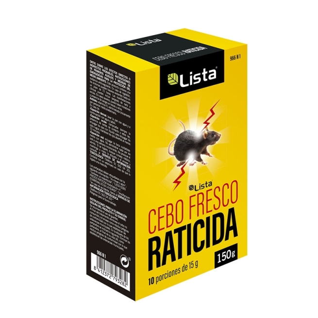 Cebo fresco raticida  150g - Suinplas