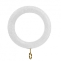 Anillas cortina madera blanco de 12mm 10ud - Suinplas